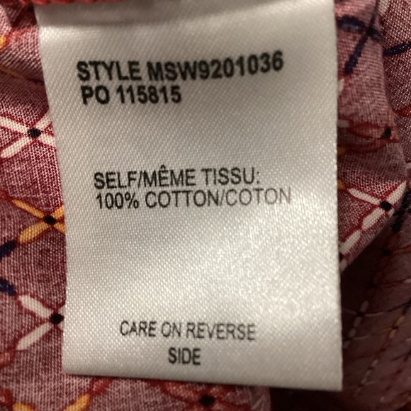 Cinch Women's Burgundy Patterned Button Down Shirt Size Large - Picture 7 of 10